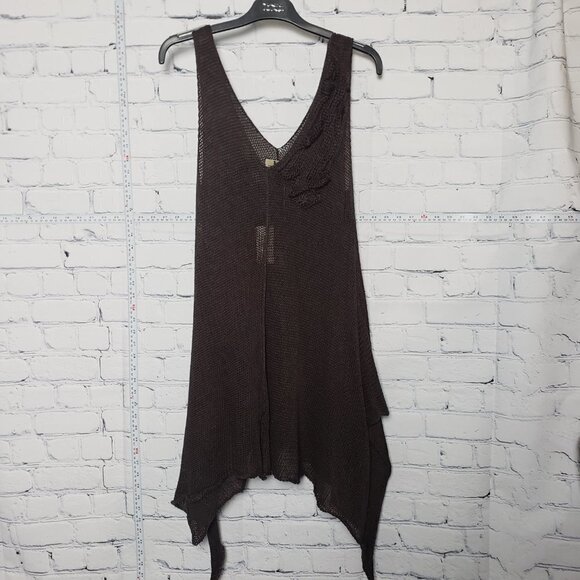 JWA Hand Knit Tank with embellishments NWT size Medium one of a kind unique - Picture 2 of 10